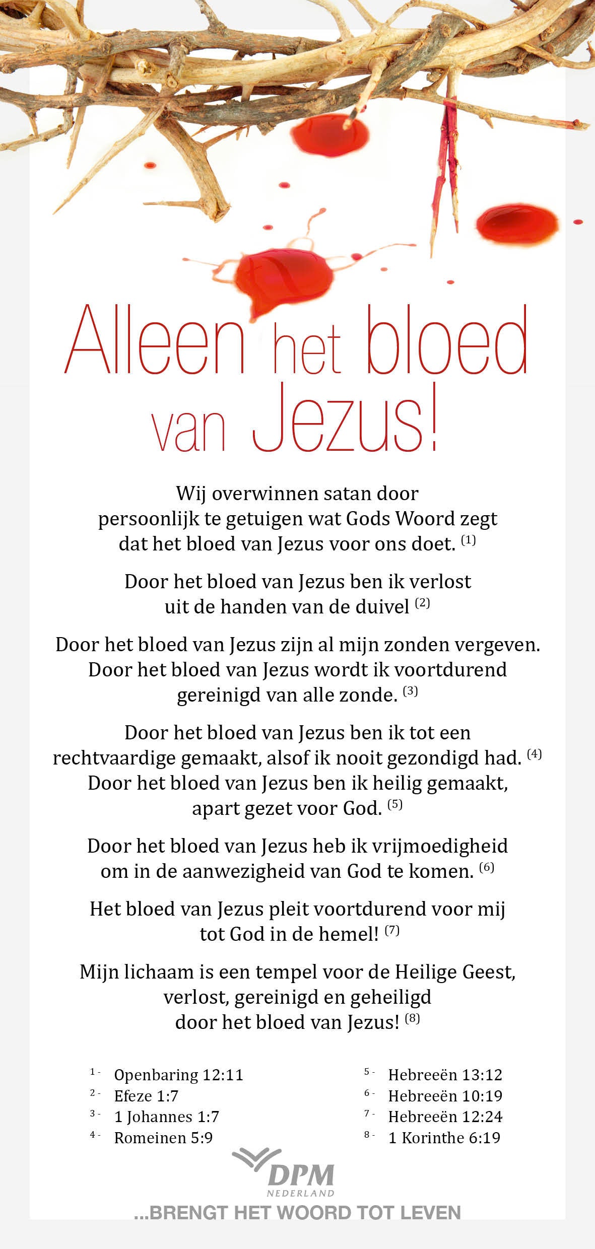 Alleen Het Bloed van Jezus