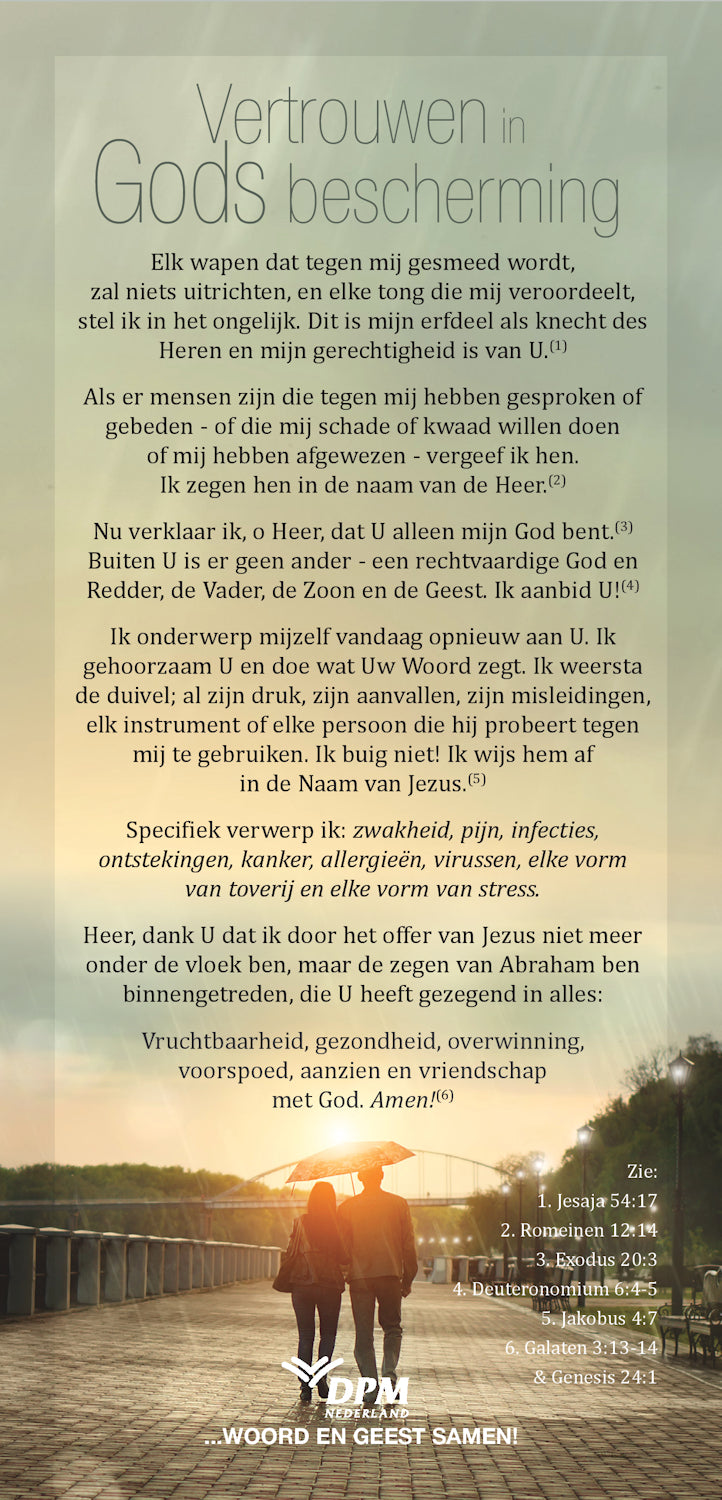 Vertrouwen in Gods bescherming