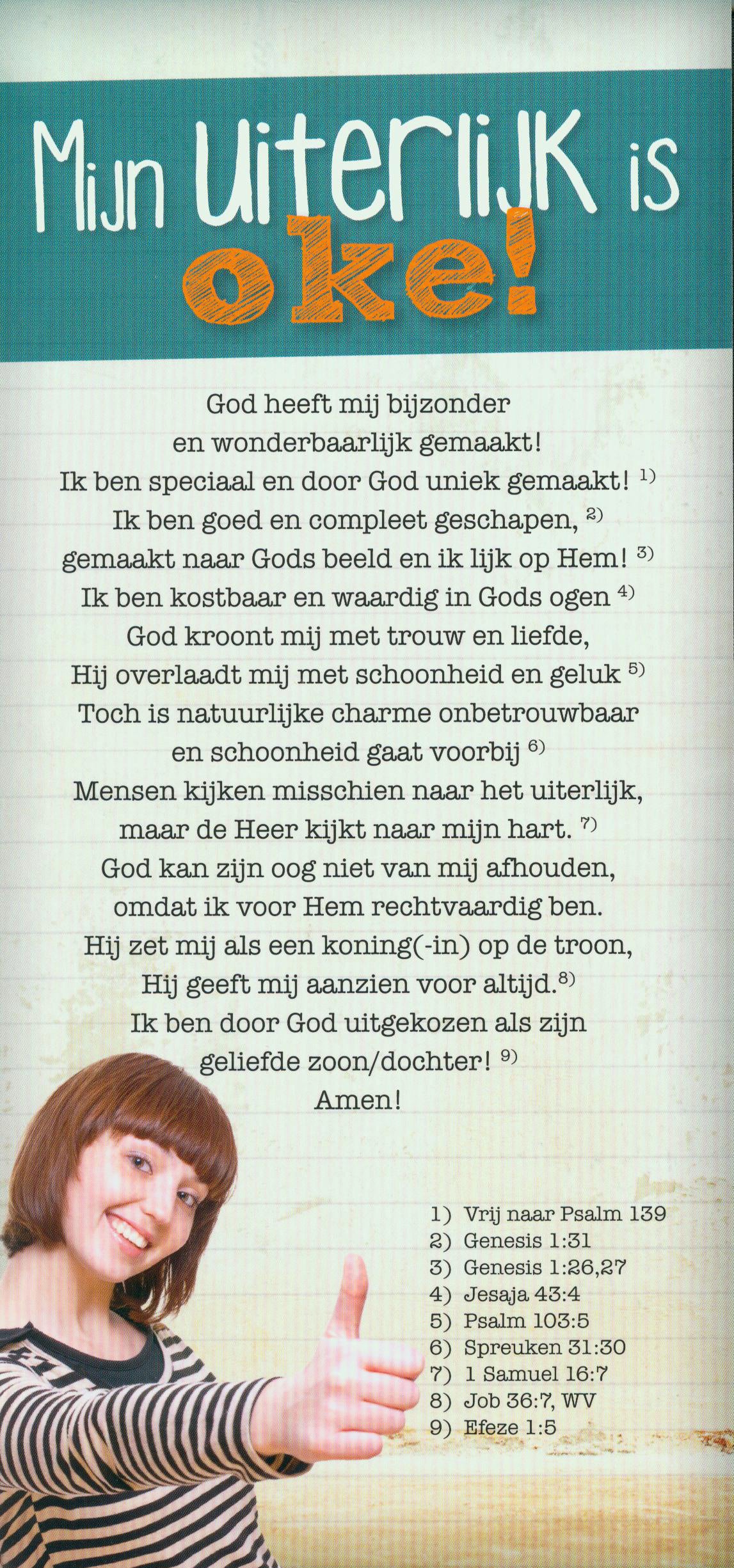 Mijn uiterlijk is oké
