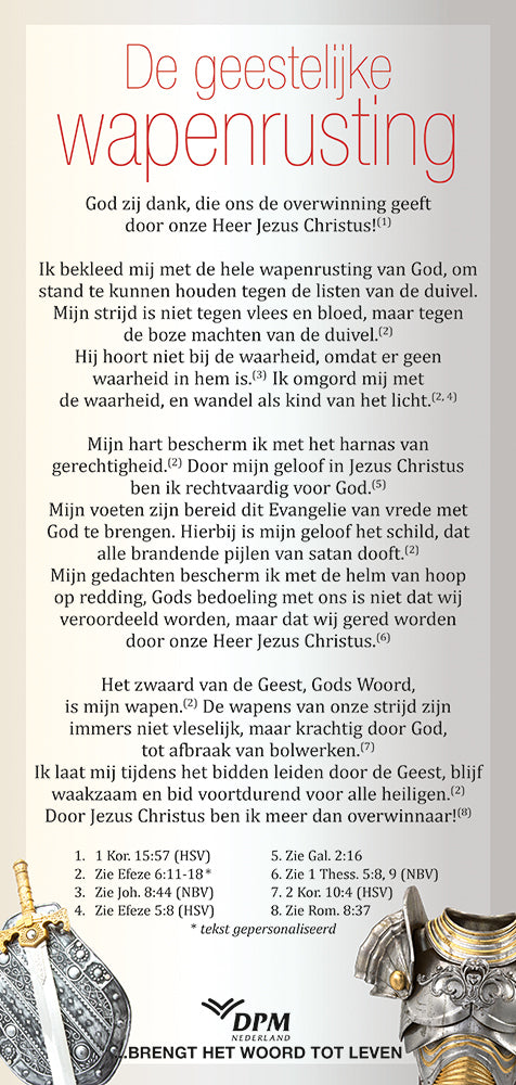 De geestelijke wapenrusting