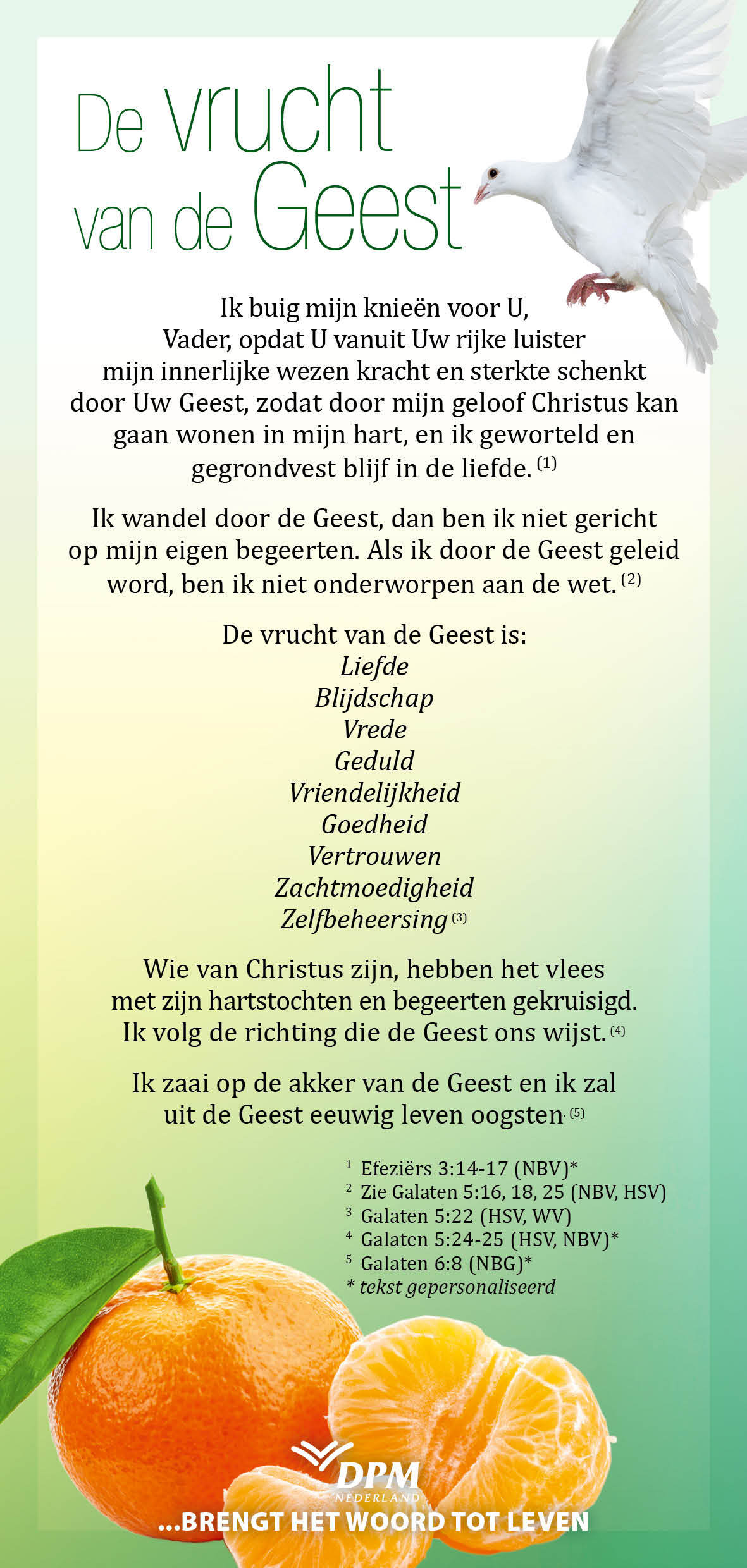De vrucht van de Geest procla