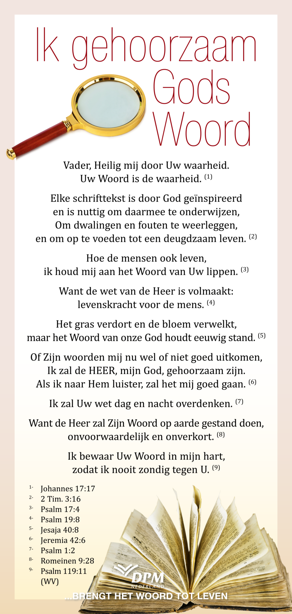 Ik gehoorzaam Gods Woord