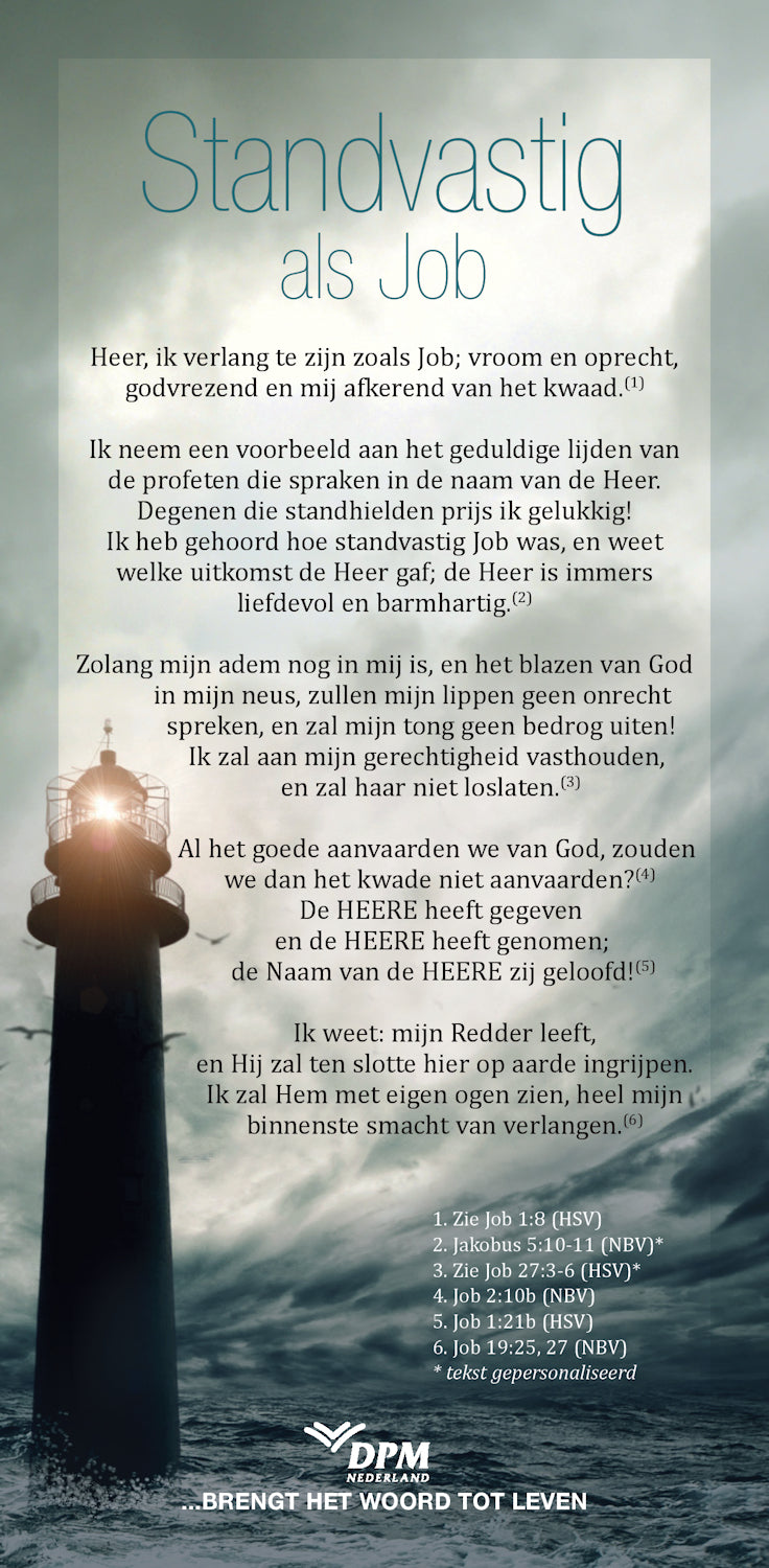 Standvastig als Job