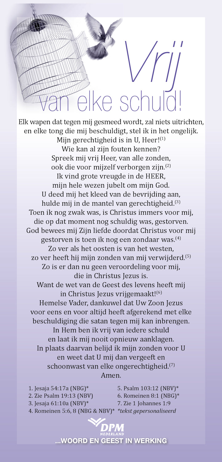 Vrij van elke schuld