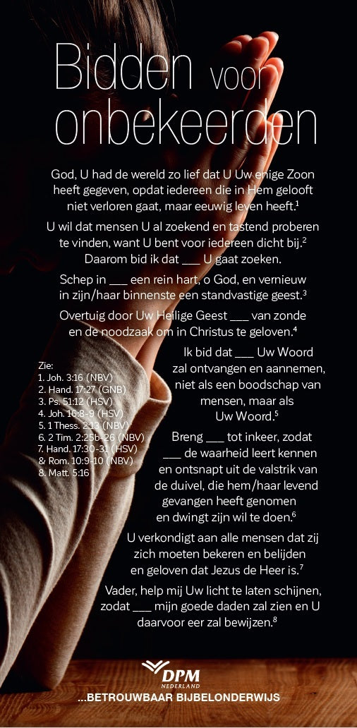 Bidden voor onbekeerden